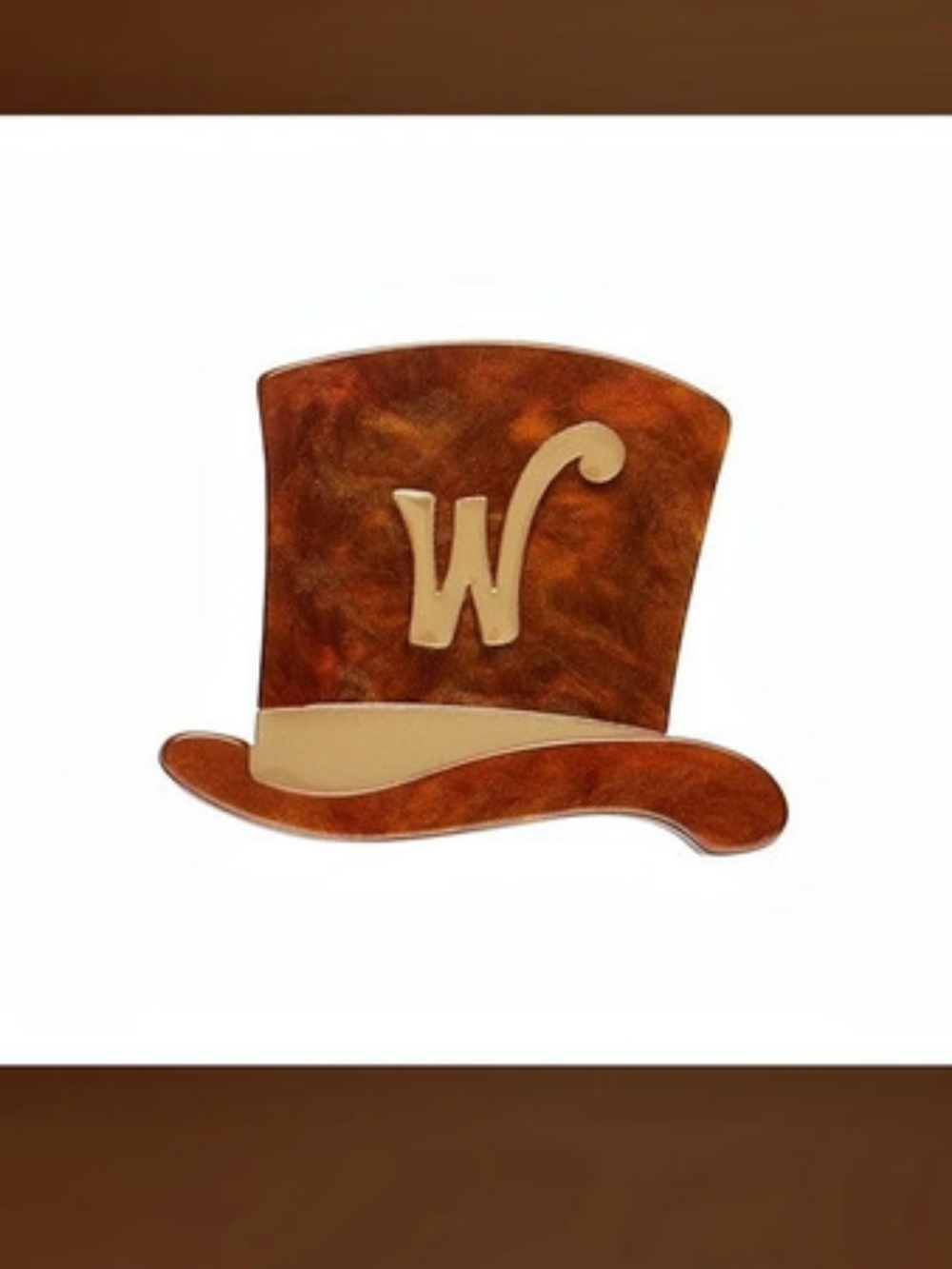 Erstwilder Mr Wonka's Hat Mini Brooch